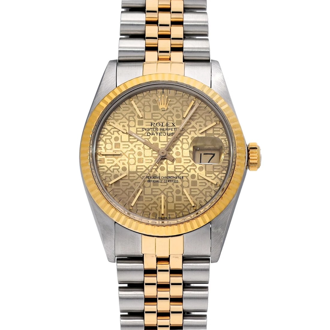 ROLEX DATEJUST CHAMPAGNE COMPUTER WATCH (1 of 4)