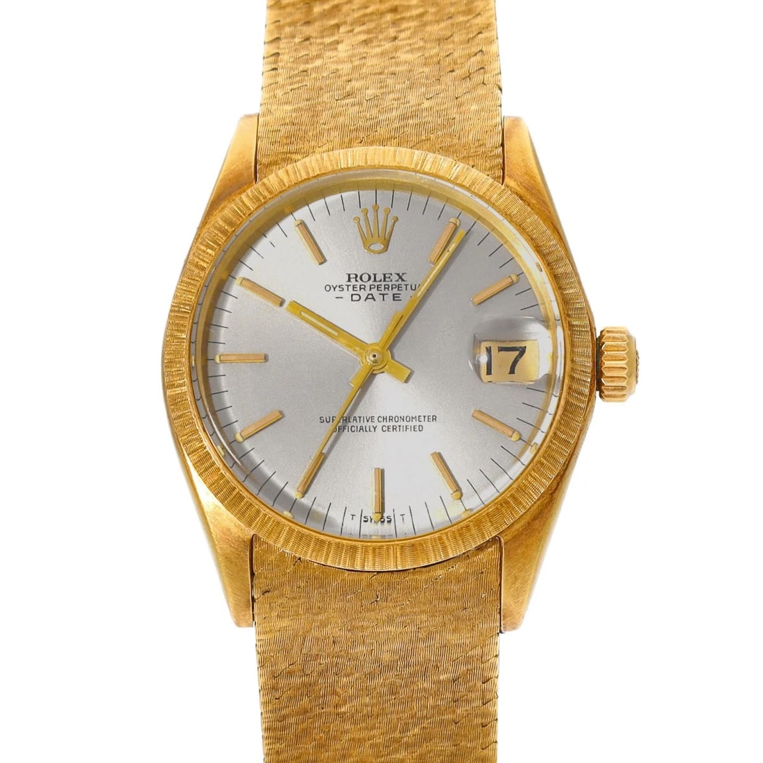 ROLEX OYSTER PERPETUAL DATE GRAY WATCH (1 of 4)