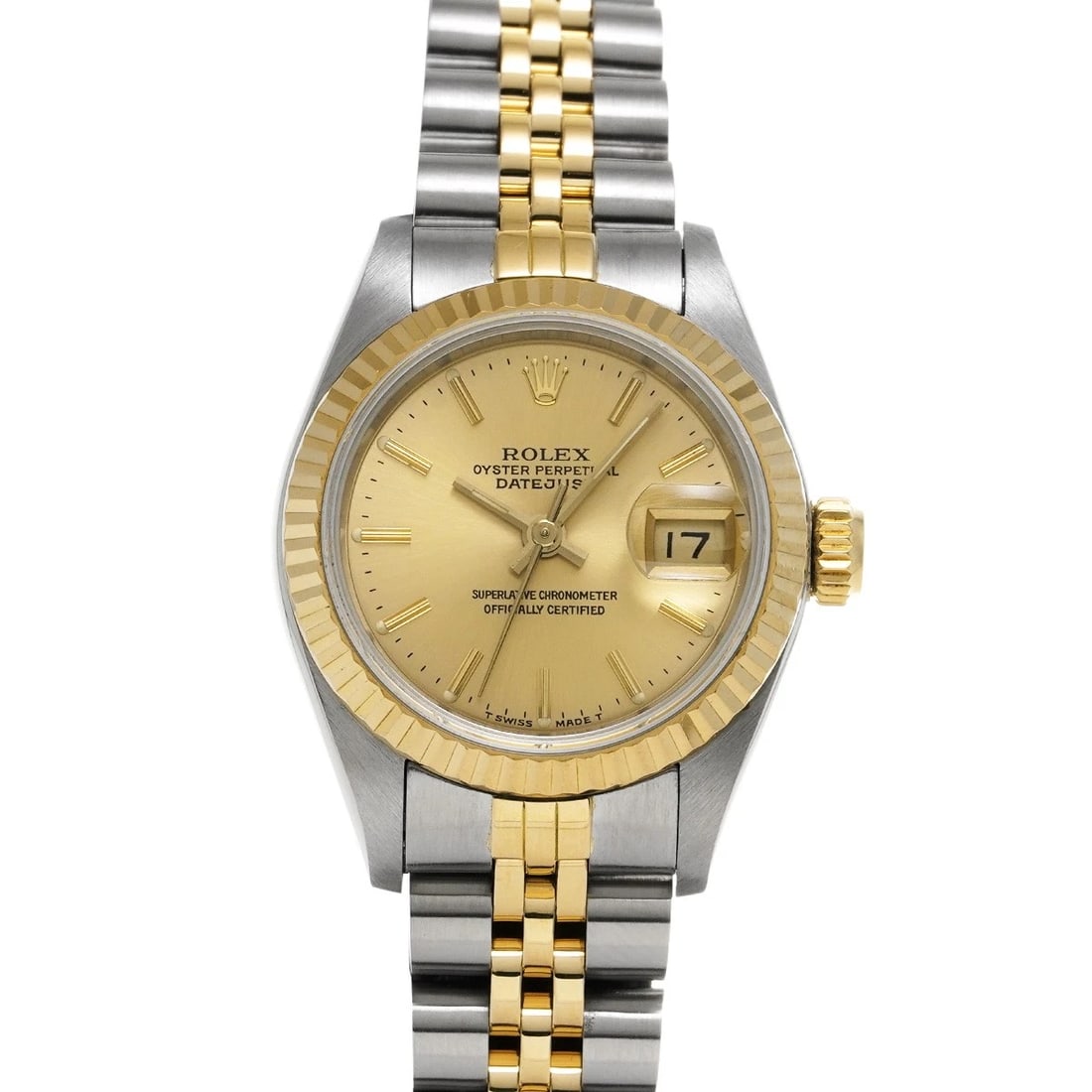 ROLEX DATEJUST CHAMPAGNE WATCH: ROLEX Datejust Champagne WATCH Brand: ROLEX Type: Wristwatch Material: Band Material Stainless steel/Yellow Gold, Case Material Stainless steel Color: Dial Color Champagne Size: ??Case?