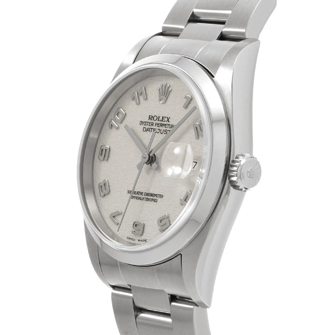 ROLEX DATEJUST IVORY COMPUTER WATCH - 2