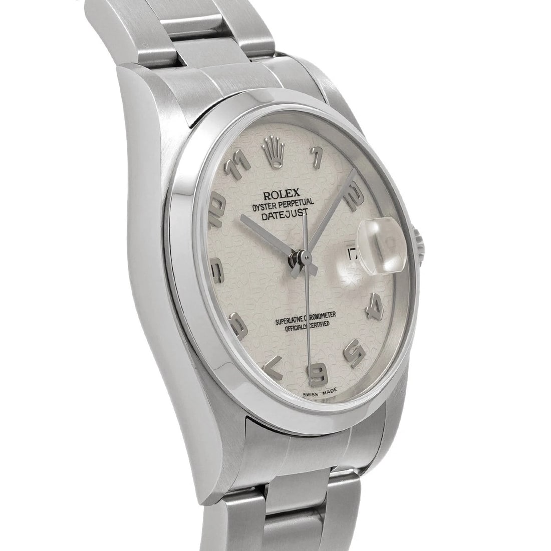 ROLEX DATEJUST IVORY COMPUTER WATCH - 3