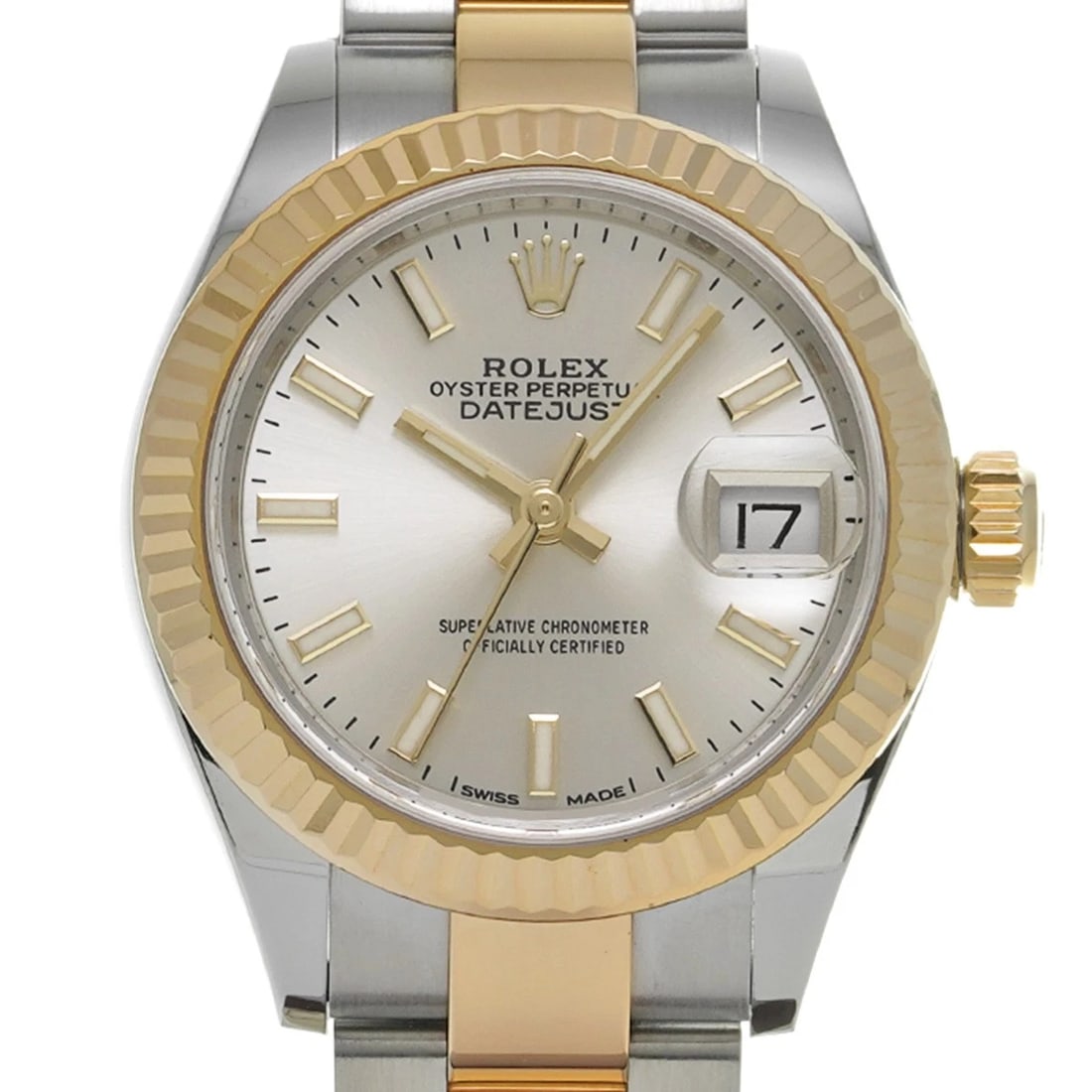 ROLEX DATEJUST SILVER WATCH - 4