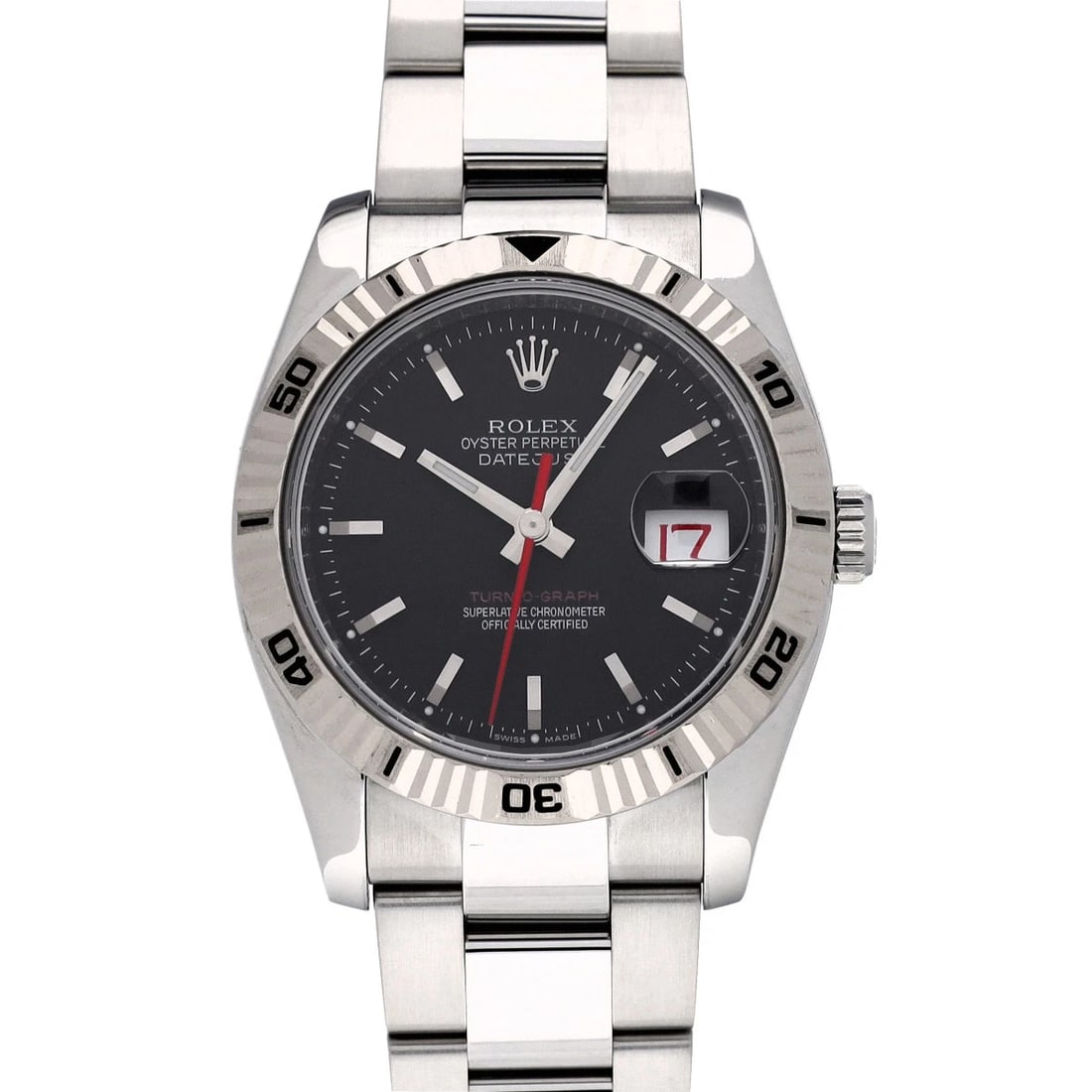 ROLEX DATEJUST BLACK WATCH: ROLEX Datejust black WATCH Brand: ROLEX Type: Wristwatch Material: Band Material Stainless steel, Case Material Stainless steel Color: Dial Color black Size: ??Case? H/about 36mm W/about 36mm D/about