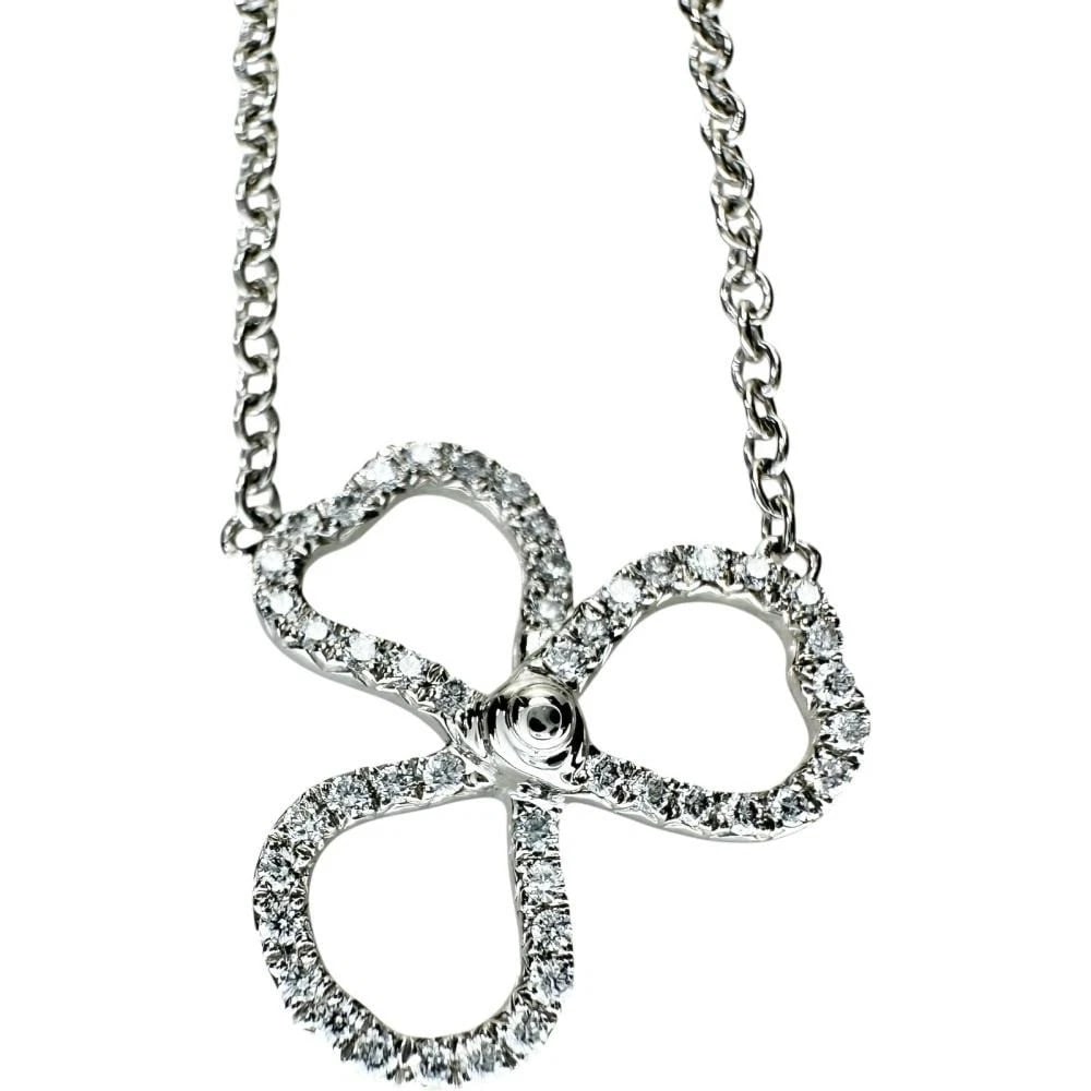 TIFFANY & CO. PAPER FLOWERS DIAMOND NECKLACE PT950 PLATINUM (1 of 7)