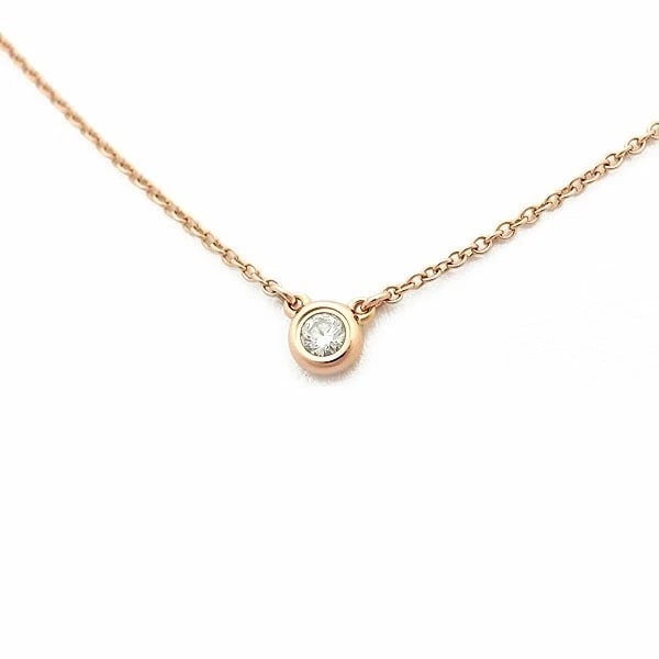 TIFFANY & CO. DIAMONDS NECKLACE: Tiffany & Co. Diamonds Necklace Brand: Tiffany & Co. Type: Necklace Material: 18K Rose Gold (K18RG / AU750) Main Stone/Creation Natural Color: Rose Gold Size: Chain Length: 16.3 inches (41.5 cm) P