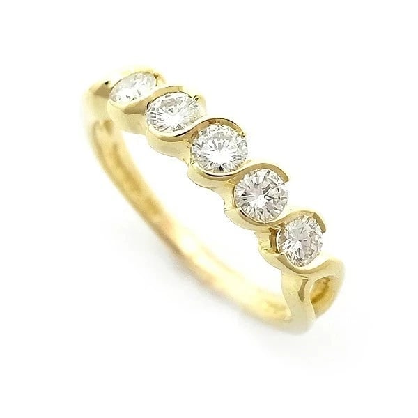 TIFFANY & CO. DIAMOND RING K18 YELLOW GOLD (1 of 2)