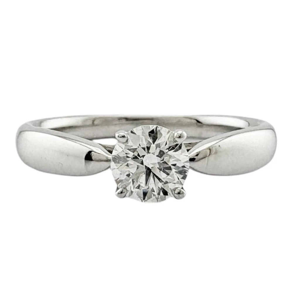TIFFANY & CO. HARMONY DIAMOND RING: Tiffany & Co. Harmony Diamond Ring Brand: Tiffany & Co. Type: Ring Material: Platinum (Pt950) Main Stone/Creation Natural Color: Silver Size: US: 4 Accessories: None Accessories Notice: When