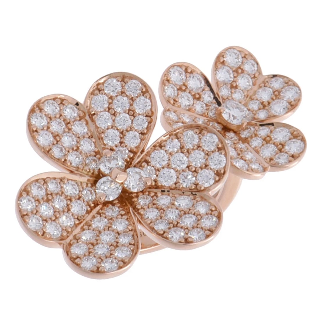 VAN CLEEF & ARPELS RING DIAMOND: Van Cleef & Arpels Ring diamond Brand: Van Cleef & Arpels Type: Ring Material: 18K pink gold PG Main Stone/Creation Natural Color: Pink Gold Size: 5.25 US Accessories: None Accessories Not
