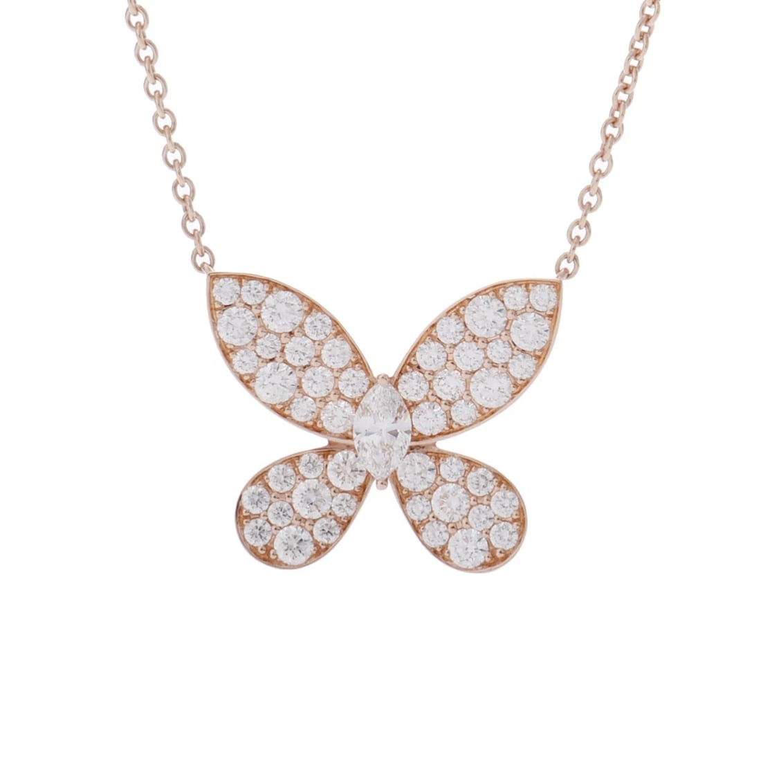 GRAFF UNISEX NECKLACE DIAMOND PAVÉ BUTTERFLY (1 of 4)