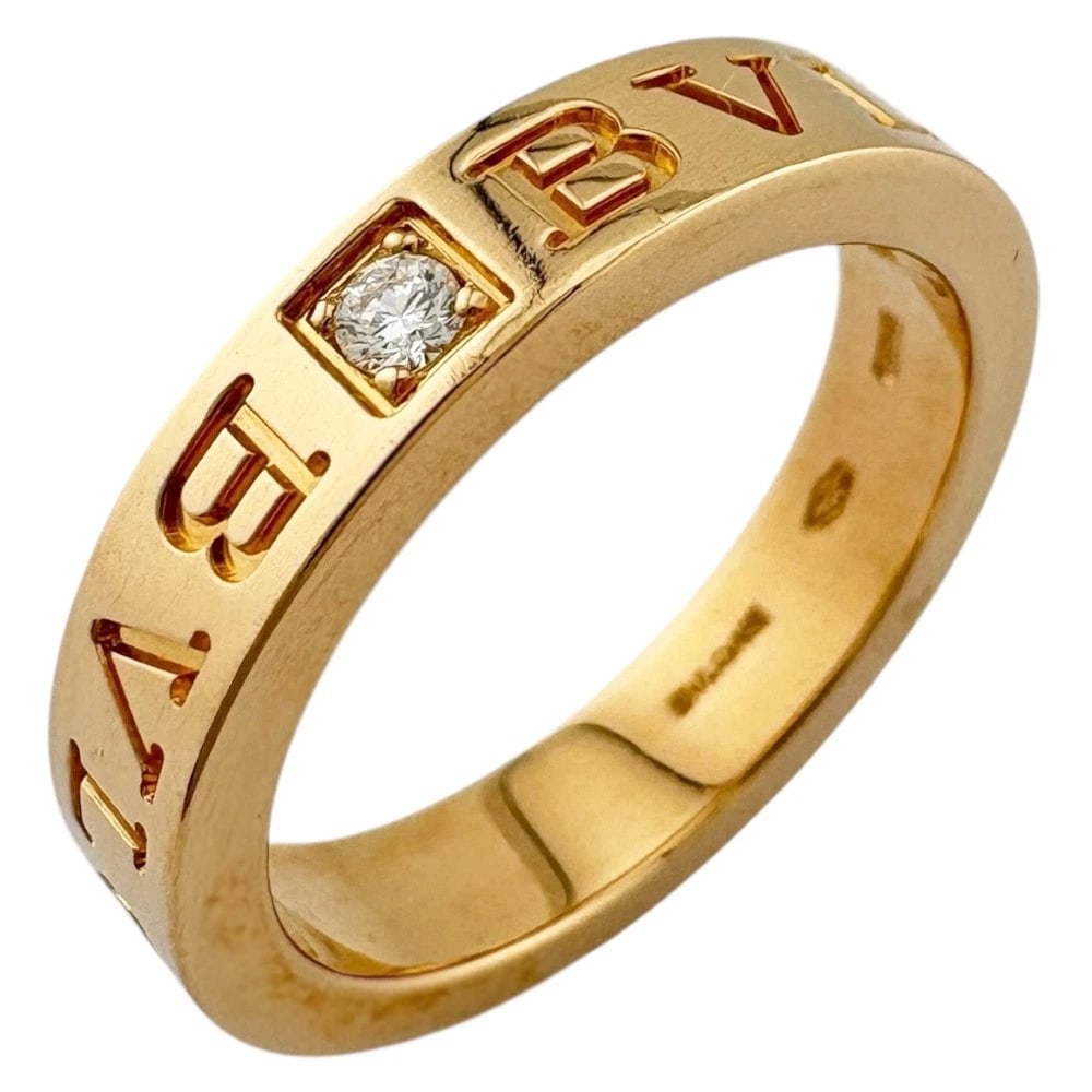 BVLGARI RING K18 PINK GOLD DIAMOND: BVLGARI Ring K18 Pink Gold diamond Brand: BVLGARI Type: Ring Material: K18 Pink Gold Color: Pink gold Size: US 6 Accessories: None Accessories Notice: When purchasing pre-owned goods, please