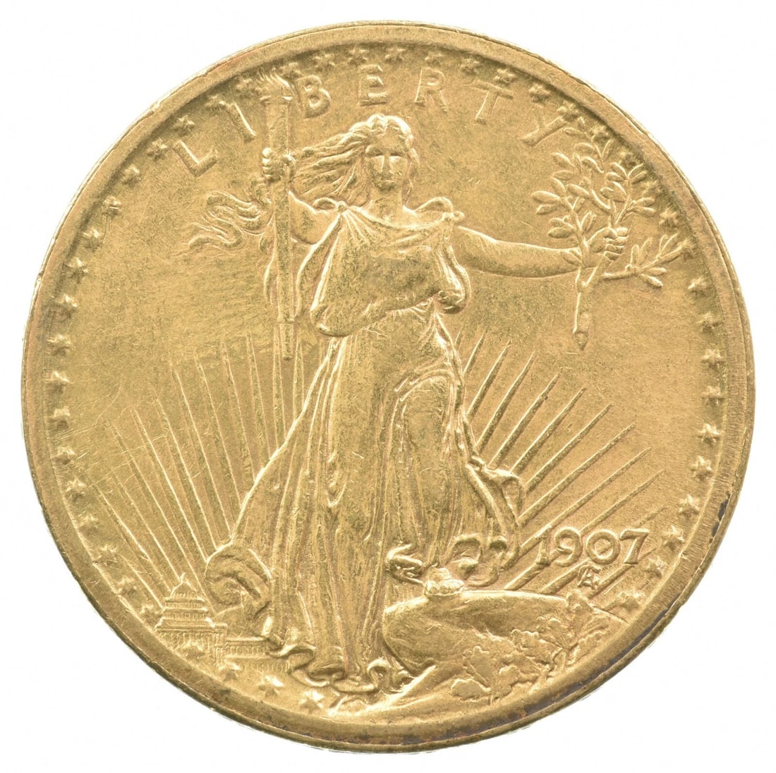 1907-1928 AMERICAN GOLD $20 SAINT GAUDENS DOUBLE EAGLE: 1907-1928 American Gold $20 Saint Gaudens Double Eagle Brand/Mint: U.S. Mint Year: Random Date 1907-1928 Fineness: None Denomination: $20 Country of Origin: United States Accessories: None