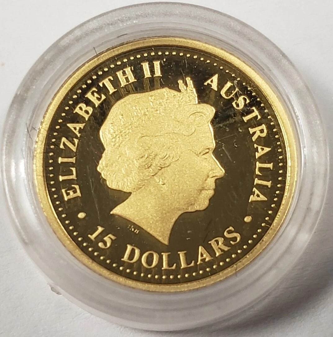 2006 $15 AUSTRALIA 1/10 OZ .9999 GOLD COIN PF (1 of 2)