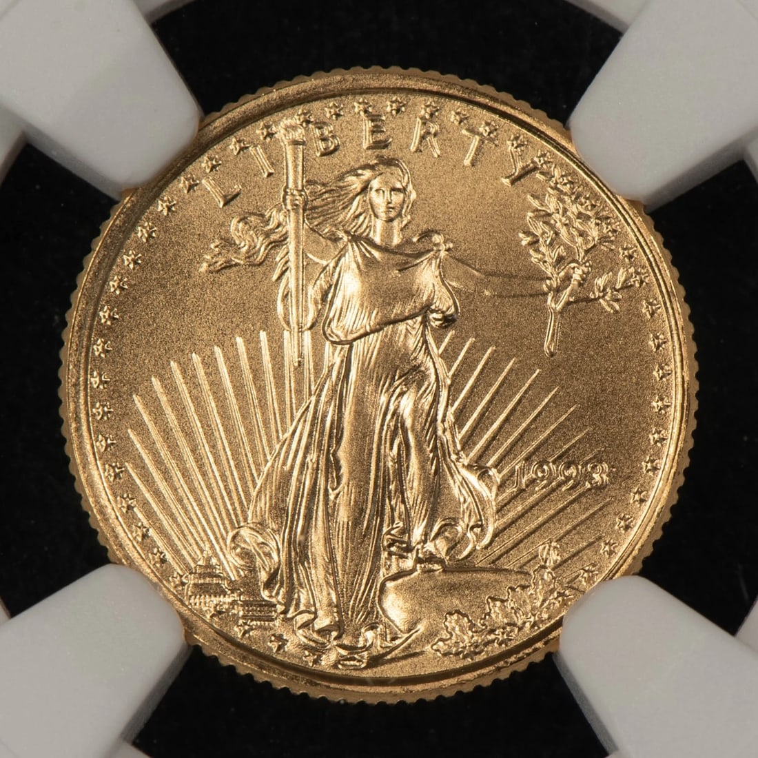 1993 G$5 1/10 OZ GOLD AMERICAN EAGLE (1 of 2)