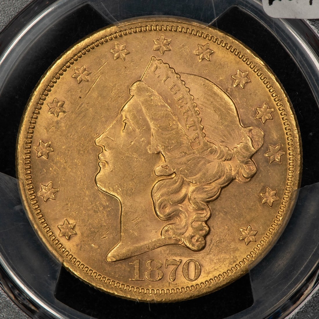 1870-S G$20 LIBERTY HEAD GOLD DOUBLE EAGLE: 1870-S G$20 Liberty Head Gold Double Eagle Brand/Mint: U.S. Mint Year: 1870 Fineness: 0.9 Country of Origin: United States Accessories: None Accessories Notice: When purchasing pre-owned goods, ple