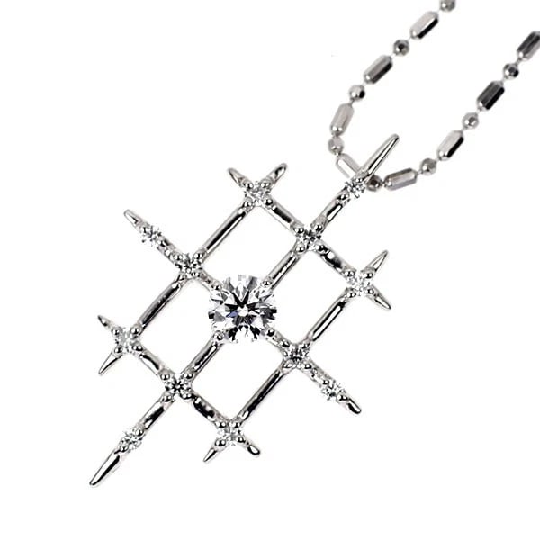 LAZARE CAPLAN K18WG DIAMOND PENDANT NECKLACE: Lazare Caplan K18WG Diamond Pendant Necklace Brand: None Type: pendant necklace Material: K18WG Main Stone/Creation Natural Color: WG Size: Necklace: Chain Length?46cm Accessories: None Ac