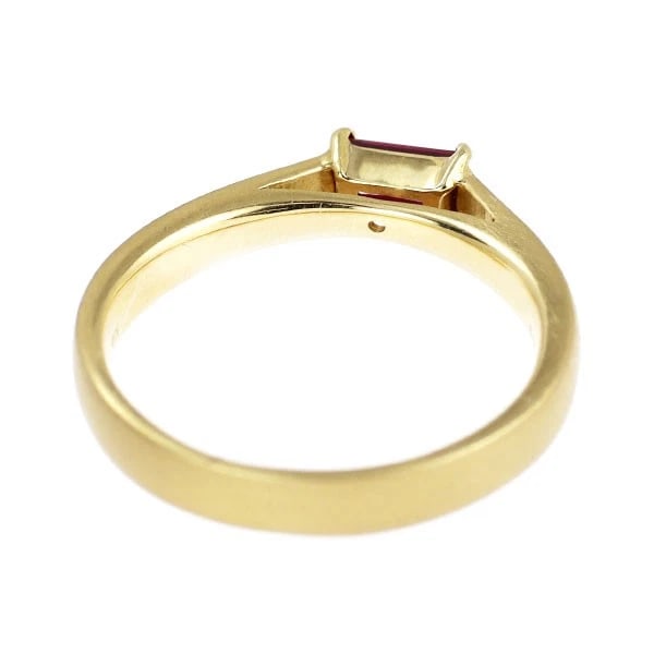 K18YG RUBY DIAMOND RING - 2