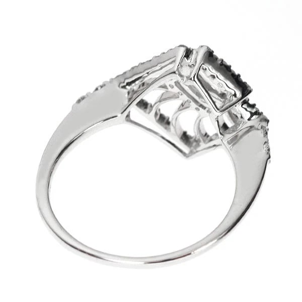 K18WG DIAMOND RING - 2
