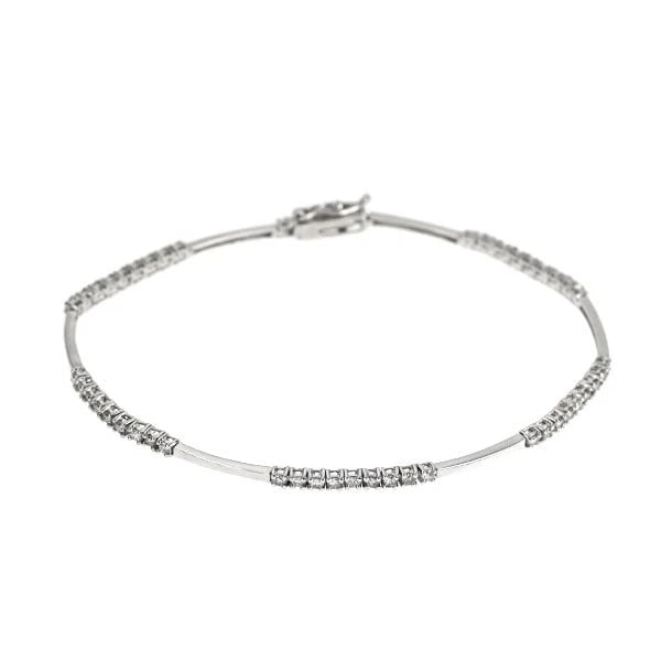 K18WG DIAMOND BRACELET (1 of 3)