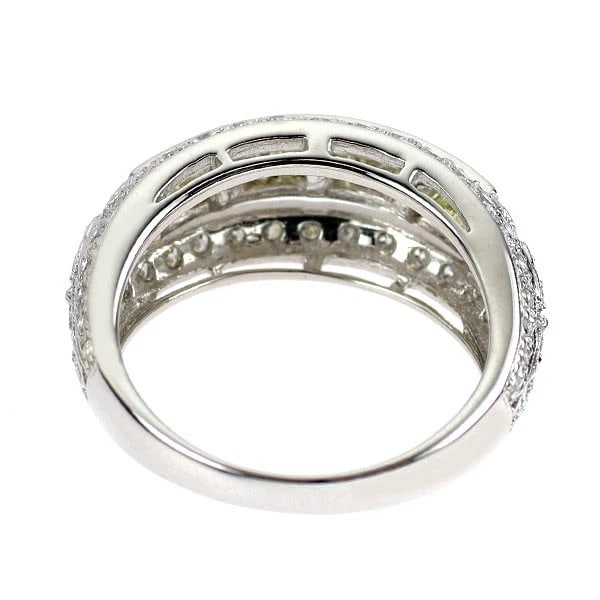 K18WG DIAMOND RING - 2