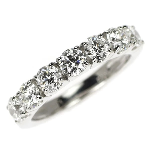 PT950 DIAMOND RING: Pt950 Diamond Ring Brand: None Type: ring Material: Pt950 Main Stone/Creation Natural Color: Silver Size: 6 US Accessories: None Accessories Notice: When purchasing pre-owned goods, please