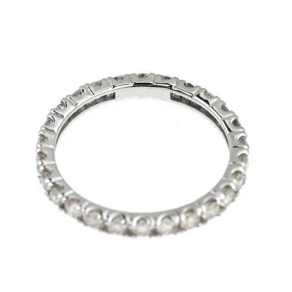 K18WG DIAMOND RING - 2