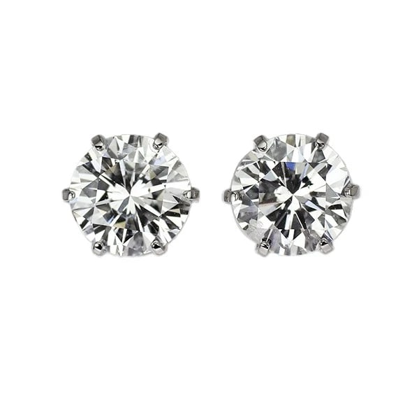 PT900 DIAMOND EARRINGS: Pt900 Diamond Earrings Brand: None Type: piercing Material: Pt900 Color: none Size: Length/Width/Diameter5.2 Accessories: None Accessories Notice: When purchasing pre-owned goods, please