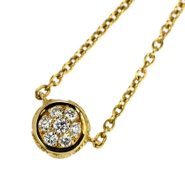 CARRERA Y CARRERA K18YG DIAMOND PENDANT NECKLACE: Carrera y Carrera K18YG diamond pendant necklace Brand: Carrera y Carrera Type: pendant necklace Material: K18YG Color: YG Size: Necklace: Chain Length 45.5 Length/Width/Diameter7.9