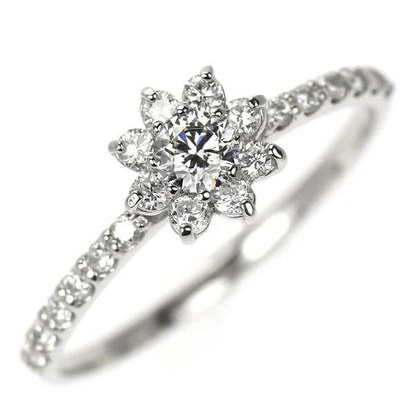 PT900 DIAMOND RING: Pt900 Diamond Ring Brand: None Type: ring Material: Pt900 Main Stone/Creation Natural Color: Silver Size: 6 US Accessories: None Accessories Notice: When purchasing pre-owned goods, please