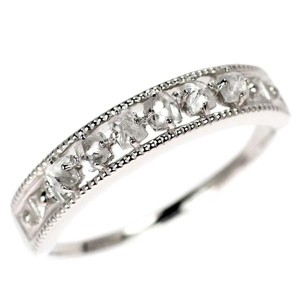 K18WG ROUGH CUT DIAMOND RING: K18WG rough cut diamond ring Brand: None Type: ring Material: K18WG Color: WG Size: 8.75 US Accessories: None Accessories Notice: When purchasing pre-owned goods, please refer to the photos