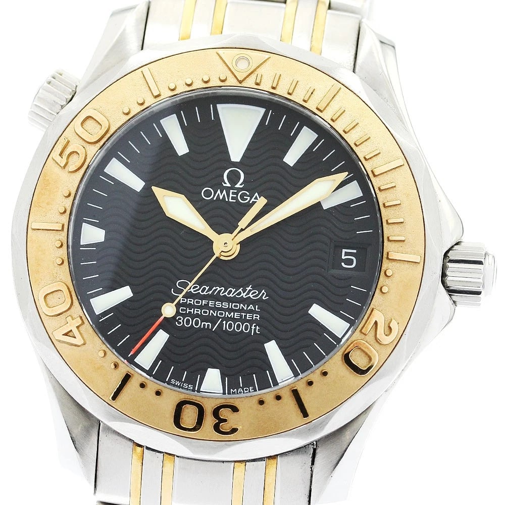 OMEGA SEAMASTER DATE BLACK DIAL AUTOMATIC BOY'S WATCH (1 of 4)