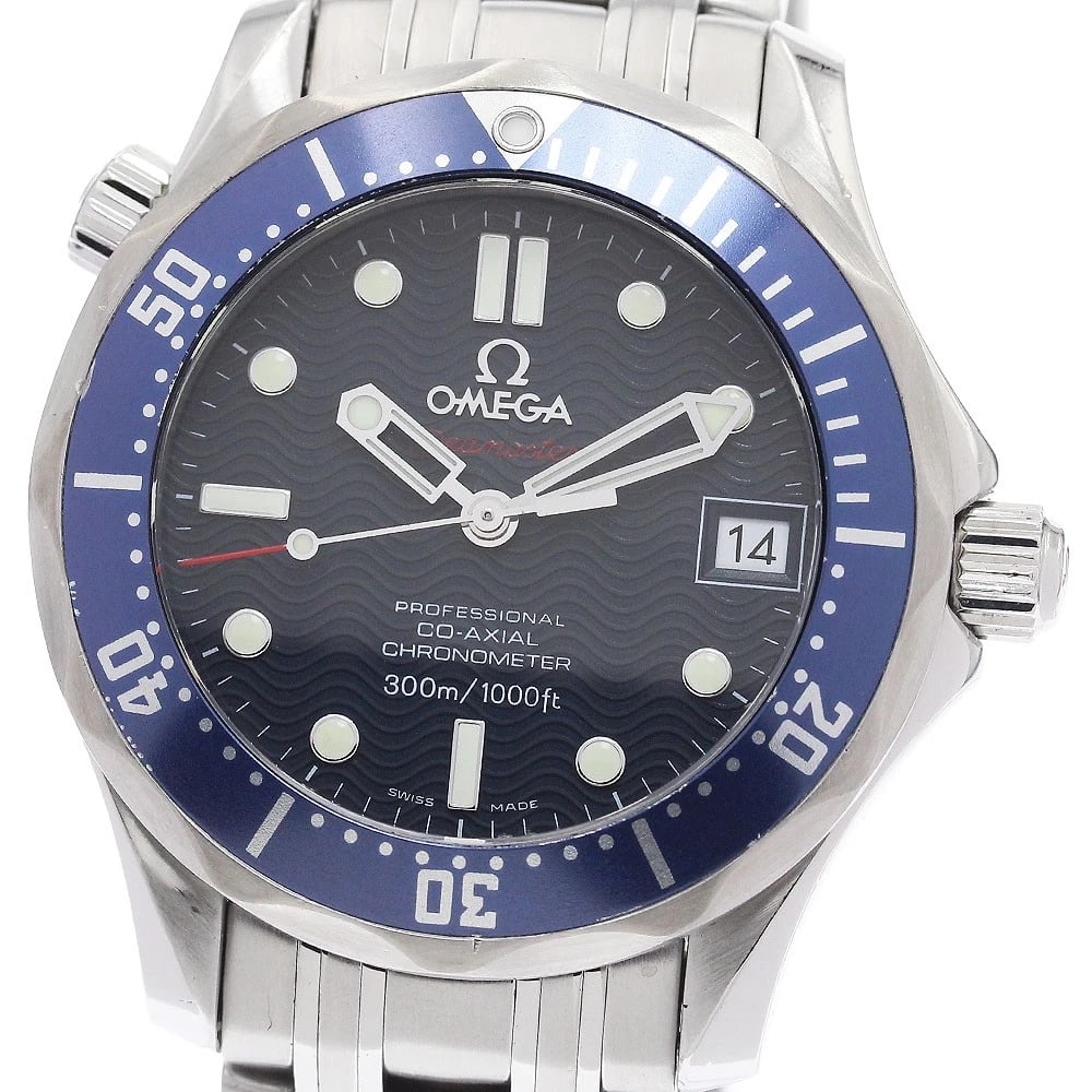 OMEGA SEAMASTER CO-AXIAL NAVY DIAL AUTOMATIC BOY'S WATCH: OMEGA Seamaster Co-Axial Navy Dial Automatic Boy's Watch Brand: OMEGA Type: Wristwatch Material: Band Material Stainless Steel, Case Material Stainless Steel / Stainless Steel Color: Band Color