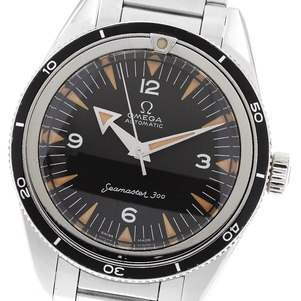 OMEGA SEAMASTER AUTOMATIC MEN'S: OMEGA Seamaster Automatic Men's Brand: OMEGA Type: Wristwatch Material: Band Material Stainless Steel, Case Material Stainless Steel / Stainless Steel Color: Band Color Silver, Dial Color