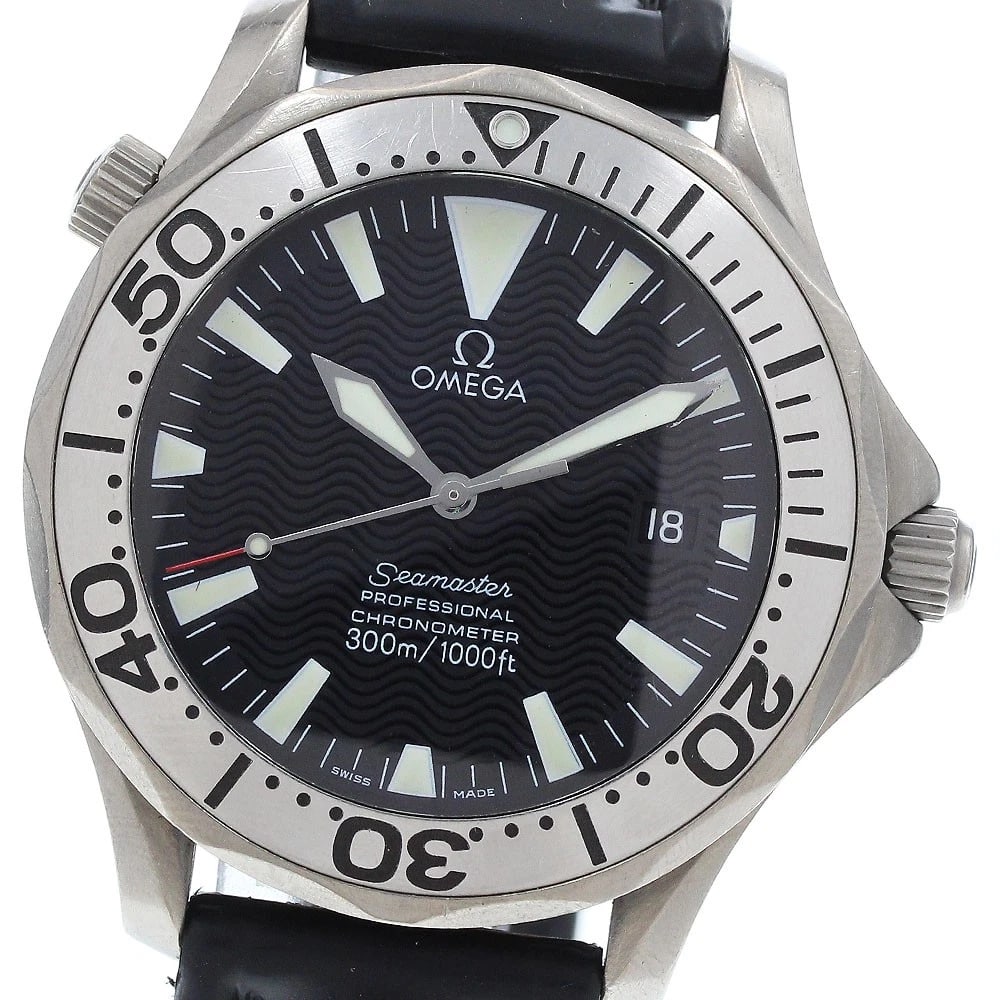 OMEGA SEAMASTER DATE BLACK DIAL AUTOMATIC WATCH (1 of 4)