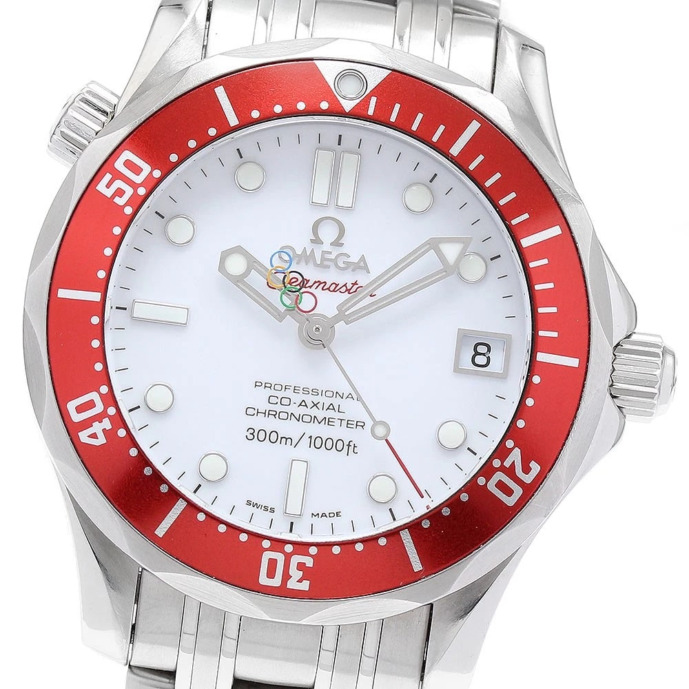 OMEGA SEAMASTER AUTOMATIC WATCH: OMEGA Seamaster Automatic Watch Brand: OMEGA Type: Wristwatch Material: Band Material Stainless Steel, Case Material Stainless Steel / Stainless Steel Color: Band Color Silver, Dial Color white, Ca