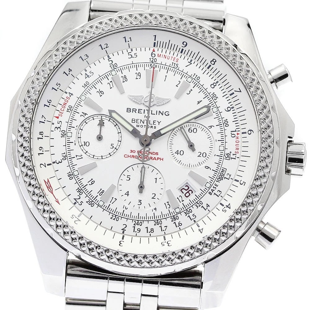BREITLING BENTLEY MOTORS DATE CHRONOGRAPH AUTOMATIC WATCH (1 of 5)
