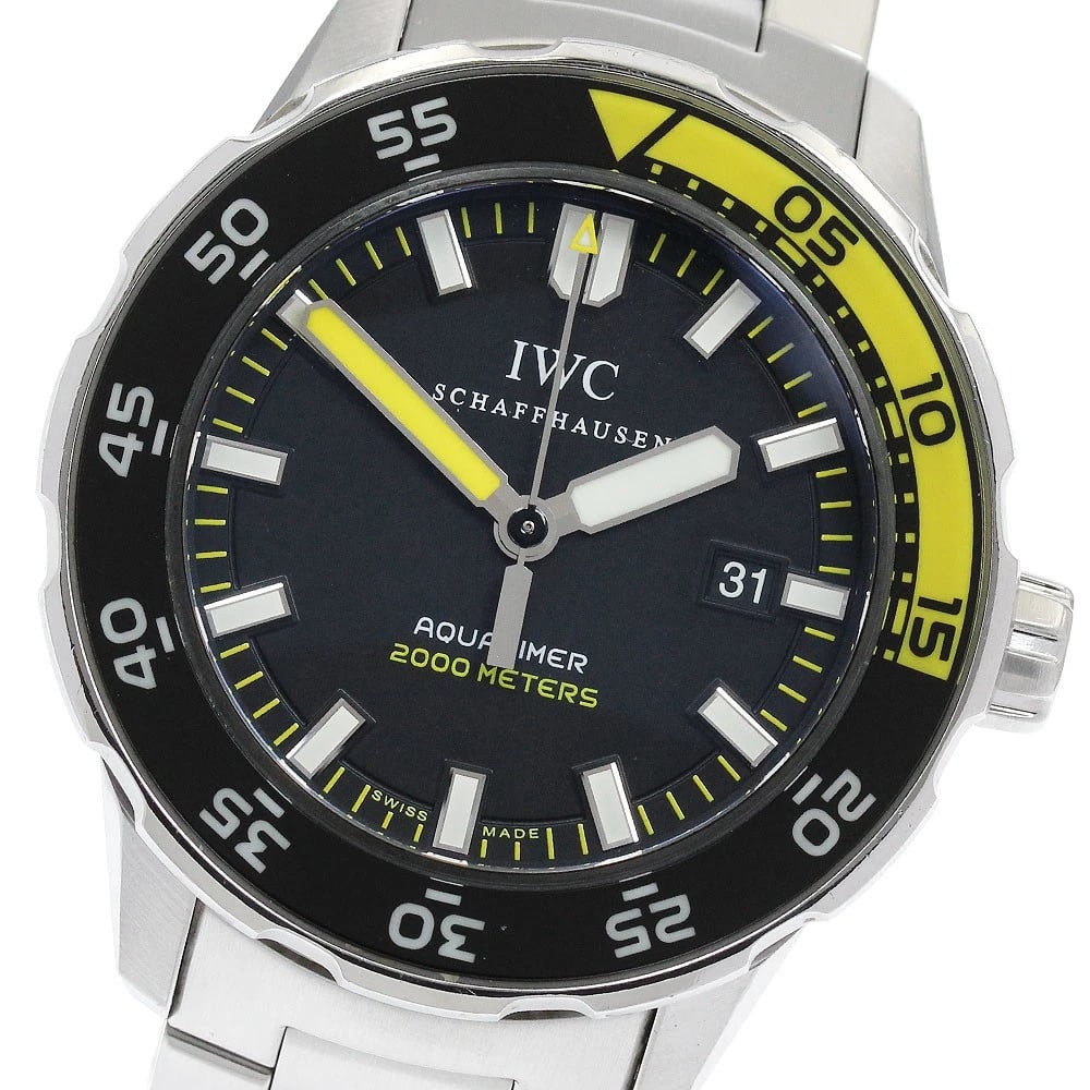 IWC SCHAFFHAUSEN AQUA TIMER DATE AUTOMATIC WATCH: IWC SCHAFFHAUSEN Aqua timer Date Automatic Watch Brand: IWC SCHAFFHAUSEN Type: Wristwatch Material: Band Material Stainless Steel, Case Material Stainless Steel / Stainless Steel Color: Band Color
