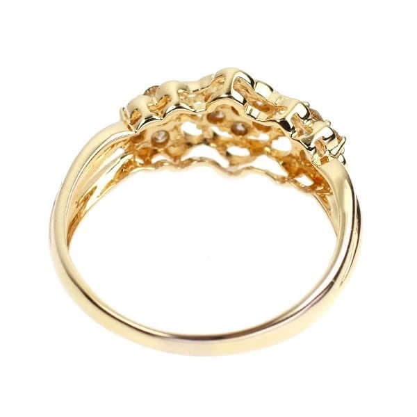 K18YG DIAMOND RING - 2