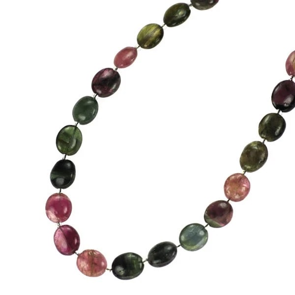 K18YG MULTICOLOR TOURMALINE NECKLACE (1 of 2)