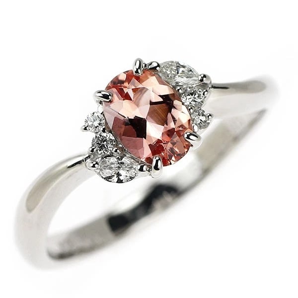 K18WG IMPERIAL TOPAZ DIAMOND RING (1 of 2)