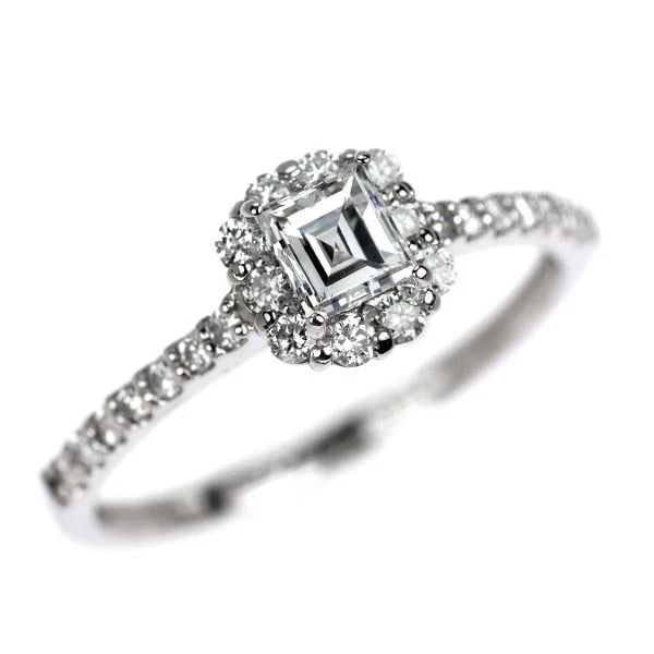 PT900 CALECUT DIAMOND RING: Pt900 Calecut Diamond Ring Brand: None Type: ring Material: Pt900 Color: none Size: 6 US Accessories: None Accessories Notice: When purchasing pre-owned goods, please refer to the photos of