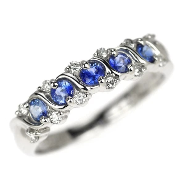 PT900 SAPPHIRE DIAMOND RING: Pt900 sapphire diamond ring Brand: None Type: ring Material: Pt900 Main Stone/Creation sapphires Color: none Size: 6 US Accessories: None Accessories Notice: When purchasing pre-owned goods,