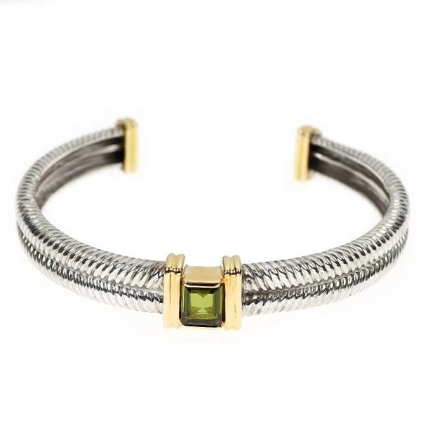 ZOLOTAS SV/K18YG SYNTHETIC SPINEL BANGLE (1 of 2)