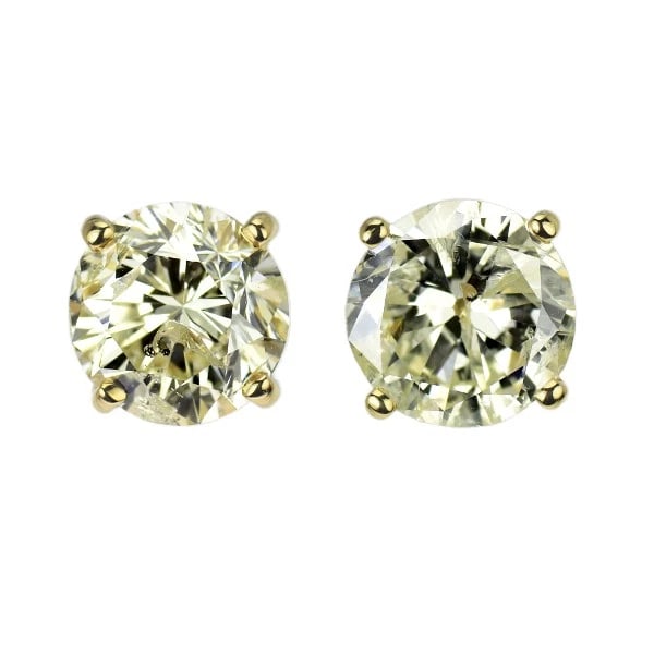 K18YG DIAMOND EARRINGS: K18YG Diamond Earrings Brand: None Type: piercing Material: K18YG Main Stone/Creation Natural Color: YG Size: Length/Width/Diameter7.6 Accessories: None Accessories Notice: When purchasing