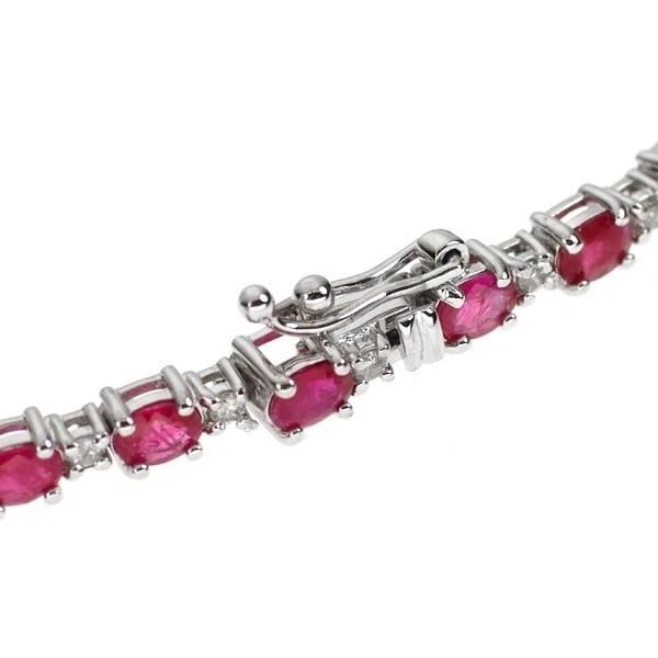 K18WG RUBY DIAMOND BRACELET - 2