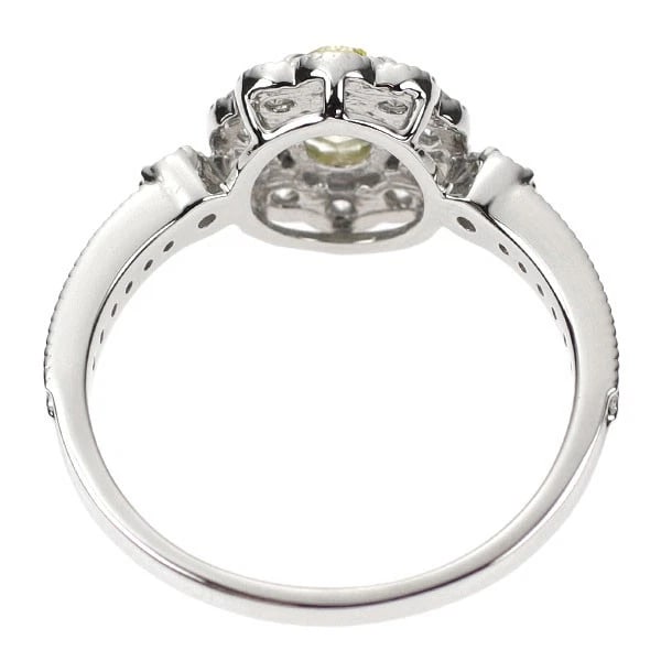 PT950 OVAL DIAMOND RING - 2