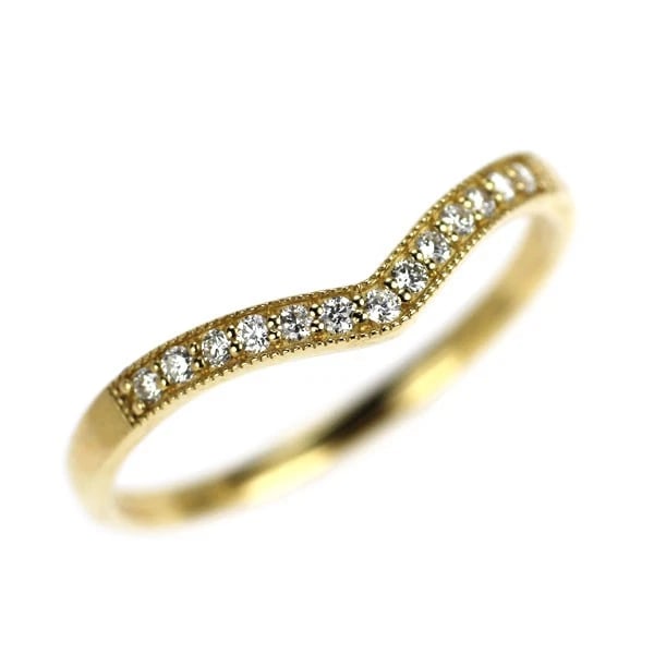 K18YG DIAMOND RING: K18YG diamond ring Brand: None Type: ring Material: K18YG Color: YG Size: 6 US Accessories: None Accessories Notice: When purchasing pre-owned goods, please refer to the photos of the items
