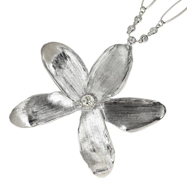 ROTA WALTER K18WG DIAMOND PENDANT NECKLACE: Rota Walter K18WG Diamond Pendant Necklace Brand: None Type: pendant necklace Material: K18WG Color: WG Size: Necklace: Chain Length67.5cm Accessories: None Accessories Notice: When