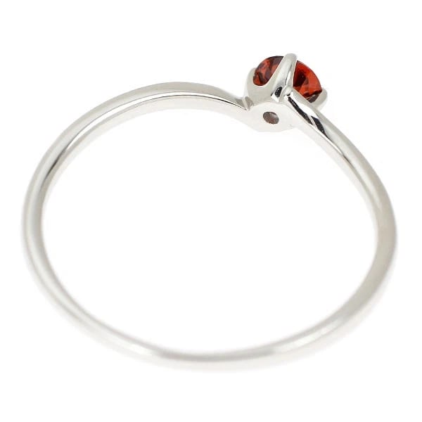 PT900 GARNET RING - 2