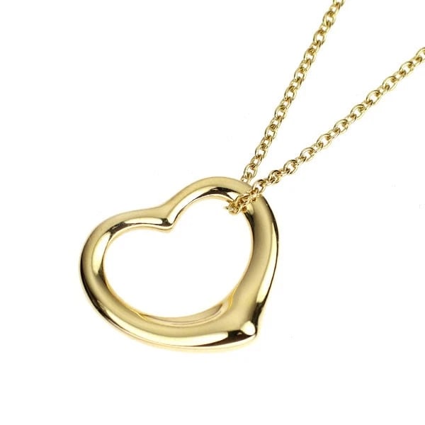 TIFFANY & CO K18YG PENDANT NECKLACE OPEN HEART: Tiffany & Co K18YG pendant necklace open heart Brand: Tiffany Type: pendant necklace Material: K18YG Color: YG Size: Necklace: Chain Length 41 Length/Width/Diameter14.9 Width/Thickness14.0 Access