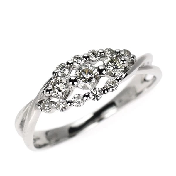 PT900 DIAMOND RING: Pt900 diamond ring Brand: None Type: ring Material: Pt900 Color: None Size: 4.5 US Accessories: None Accessories Notice: When purchasing pre-owned goods, please refer to the photos of the